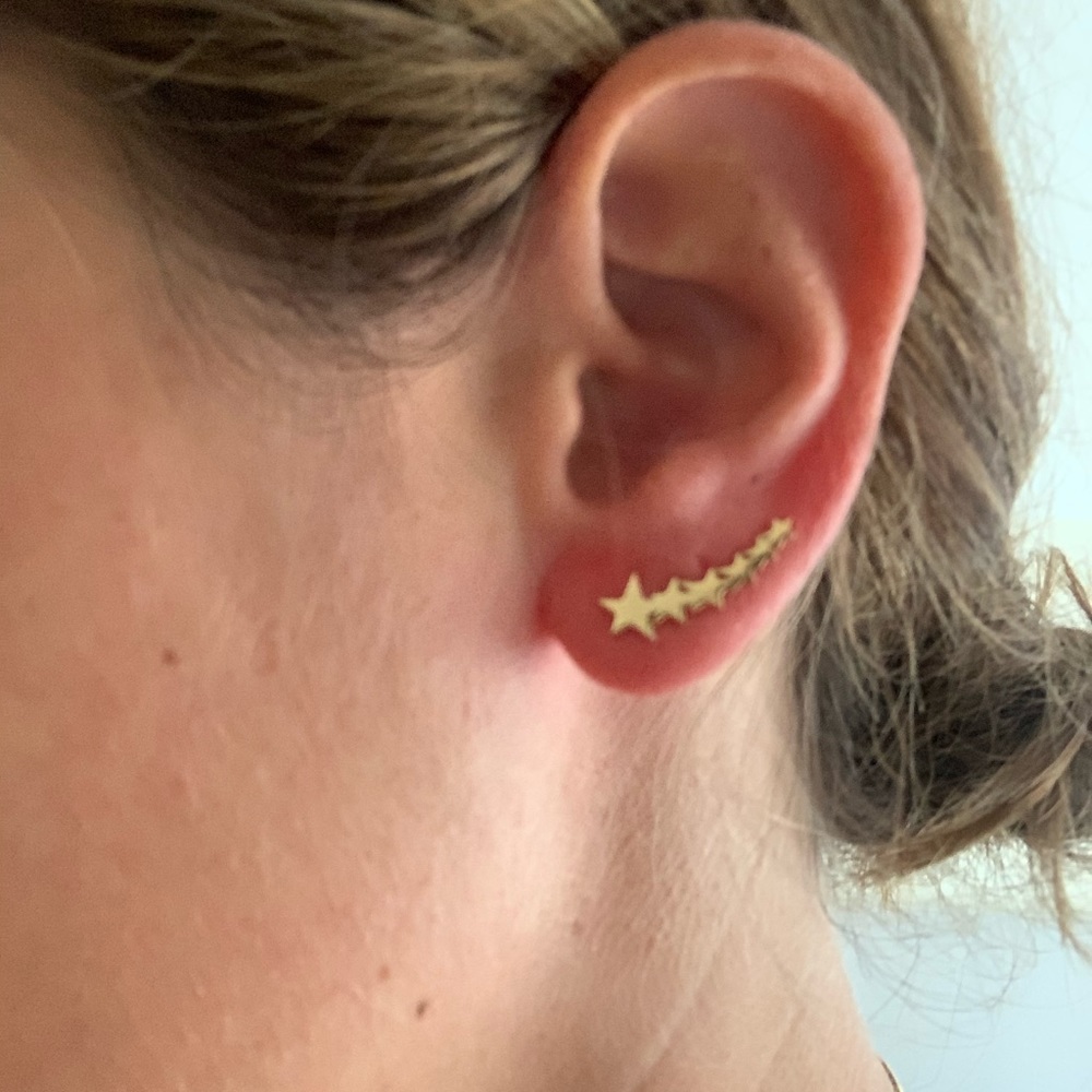 Jennifer Zeuner Vega Star Ear Climber (Pair)